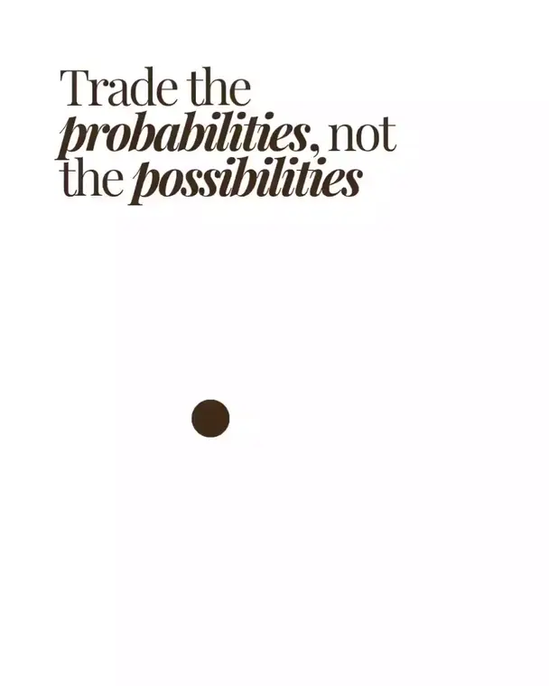 Trade the probabilities, not the possibilities, Video, Finance