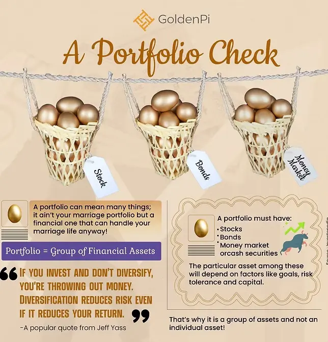 A portfolio check, infographic, Infographic, Finance